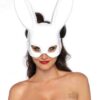 Bondage Bunny Mask Os White