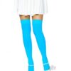 Nylon Over The Knee Os Neon Blue