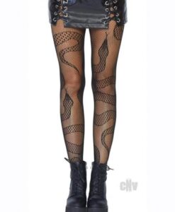 Snake Net Tights Os Black