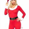 Santa Baby Jumpsuit 3pc Lg Red/wht