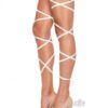 Garter Leg Wrap Set Os Wht