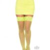 Spandex Thigh Stay Up Top Os Neon Yelw