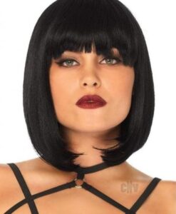 Short Natural Bob Wig Os Blk