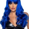 Misfit Long Wavy Bang Wig O/s Blue