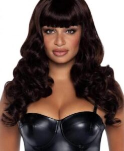 Misfit Long Wavy Bang Wig O/s Brown