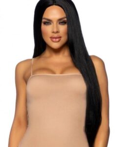 Long Straight 33 Cntr Part Wig O/s Blk