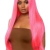 Long Straight 33 Cntr Part Wig O/s Pnk