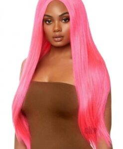 Long Straight 33 Cntr Part Wig O/s Pnk