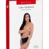 Myu Latex Crotchless Panties Md Black
