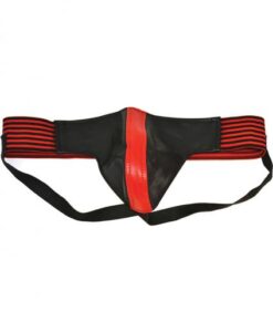 Rouge Jock With Stripes Medium Red Black