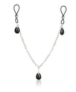 Nipple Play Non Piercing Nipple Chain Jewelry Onyx