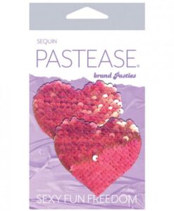 Alternative view of Pastease Color Changing Flip Sequins Heart Pink O/S