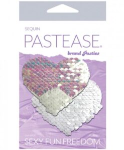 Pastease Color Changing Flip Sequins Heart - Pearl/white O/s