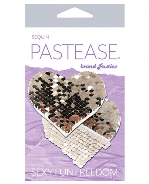 Pastease Color Changing Flip Sequins Heart Rose Gold O/S - Image 2