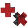 Pastease Color Changing Flip Sequins Cross Red Black O/S