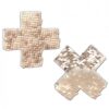 Pastease Color Changing Flip Sequins Cross Rose Gold Pasties O/S