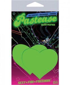 Alternative view of Heart Glow In The Dark Pasties O/S