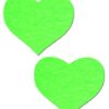Heart Glow In The Dark Pasties O/S