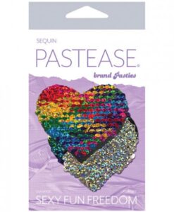 Alternative view of Pastease Color Changing Flip Sequins Heart Rainbow O/S