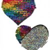 Pastease Color Changing Flip Sequins Heart Rainbow O/S