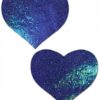 Pastease Blue Spectrum Liquid Heart Pasties O/S