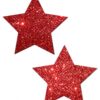 Rockstar Red Glitter Pasties O/S