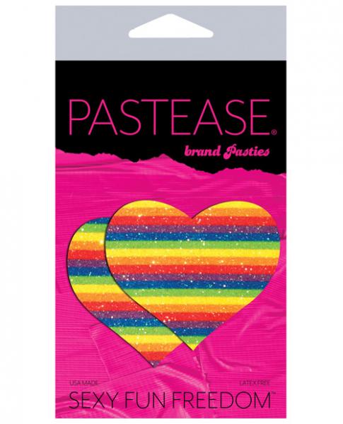 Pastease Glitter Rainbow Heart Pasties - Image 2