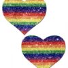 Pastease Glitter Rainbow Heart Pasties