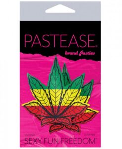 Alternative view of Pastease Marijuana Leaf Rasta Weed Pasties O/S