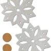 Silver Glitter Snowflakes Nipple Pasties O/S
