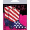 Pastease Premium Sparkling Stars & Strips Usa Cowboy Boot - Red/white/blue O/s