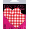 Pastease Premium Gingham Heart - Red O/s
