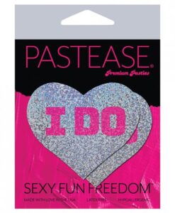 Alternative view of Pastease Bridal I Do Hearts Pasties Silver O/S