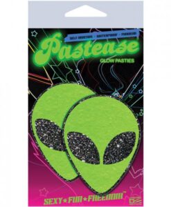 Alternative view of Green Glitter Alien Pasties O/S