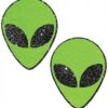 Green Glitter Alien Pasties O/S
