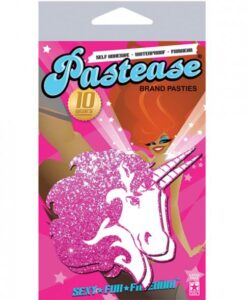 Alternative view of Unicorn Hot Pink Glitter On White Pasties O/S