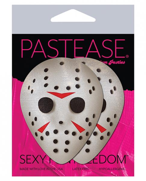 Pastease Scary Halloween Hockey Mask White O/S - Image 2