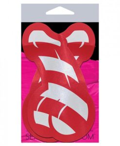Alternative view of Pastease Candy Cane Dicks Red & White Pasties O/S