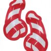 Pastease Candy Cane Dicks Red & White Pasties O/S