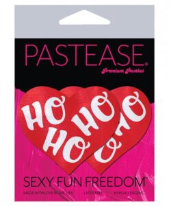 Alternative view of Ho Ho Ho Hearts Red & White O/S