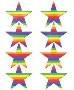 Pastease Mini Rainbow Stars Pack Of 8 O/S