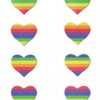 Pastease Mini Rainbow Heart Pack Of 8 O/S