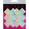 Pastease Holographic Plus X - Silver O/s Pack Of 2 Pair