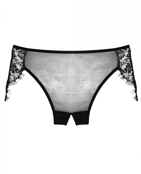 Adore Lavish & Lace Crotchless Panty Black O/S - Image 2