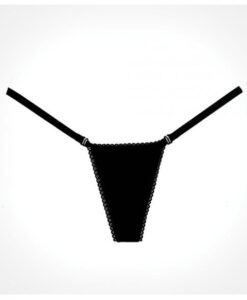 Adore Between The Cheats Velvet  Panty Black O/S