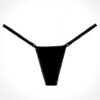 Adore Between The Cheats Wetlook Panty Black O/S