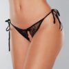 Adore Sugar Tie Side Open Lace Panty Black O/s