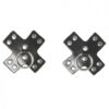 Studded Cross Reusable Pasties Black O/S