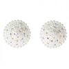 Pearl & Rhinestones Round Reusable Pasties - White O/s