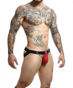 Dungeon Chain Jockstrap Red O/s